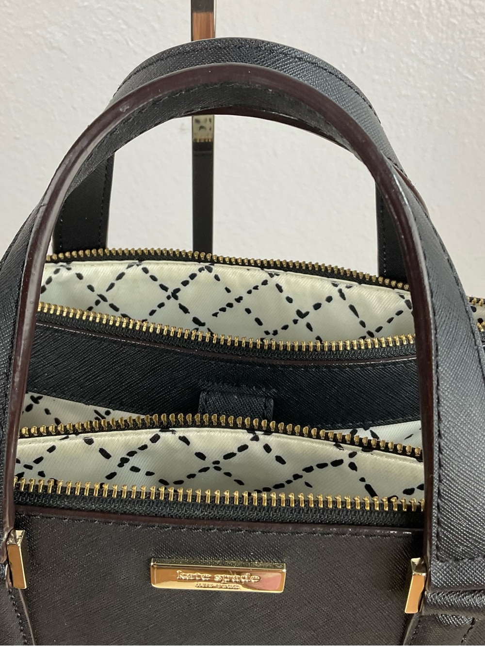 Kate Spade Newbury Lane Loden structured black‎ handbag - Picture 11 of 14